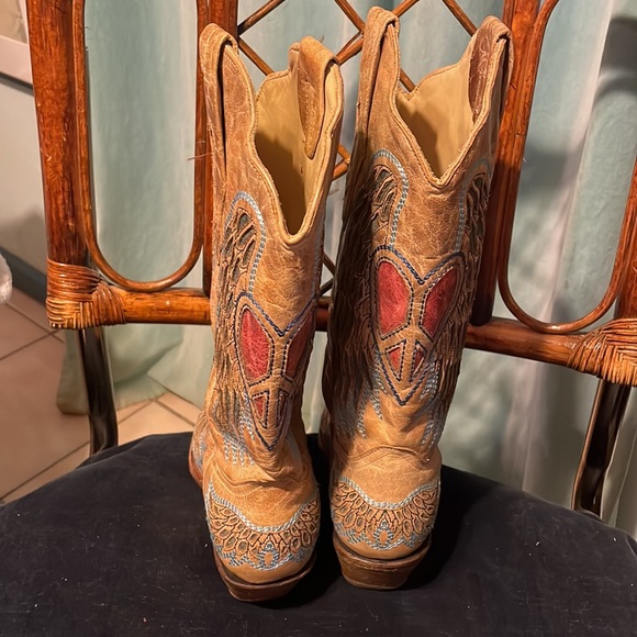 Corral vintage cowboy boots perfect condition size 7, nice design - Picture 4 of 7